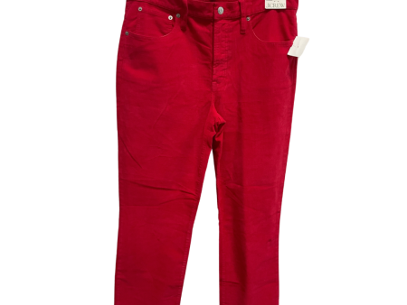 Pants Corduroy By J. Crew In Red, Size: 12 on Sale