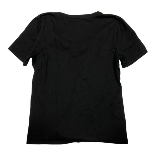 Top Short Sleeve Basic By Banana Republic In Black, Size: S Sale