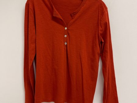 Top Long Sleeve By Clothes Mentor In Orange, Size: S For Discount