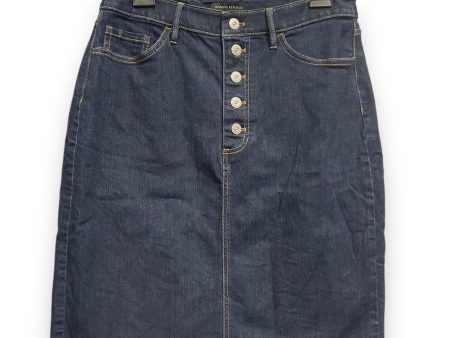 Skirt Mini & Short By Banana Republic In Blue Denim, Size: 8 Discount