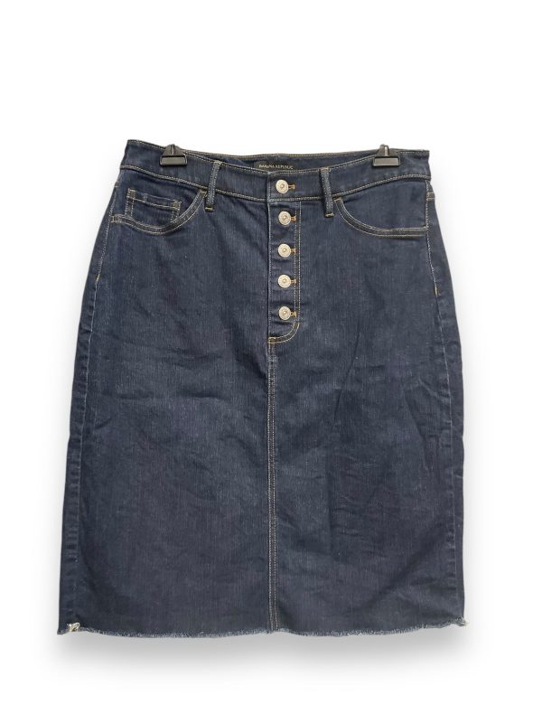 Skirt Mini & Short By Banana Republic In Blue Denim, Size: 8 Discount