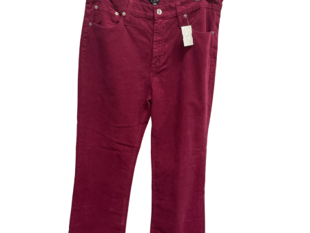 Pants Corduroy By J. Crew In Pink, Size: 12 Online Sale