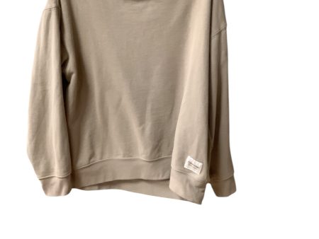 Athletic Sweatshirt Crewneck By Calvin Klein In Tan, Size: L Supply