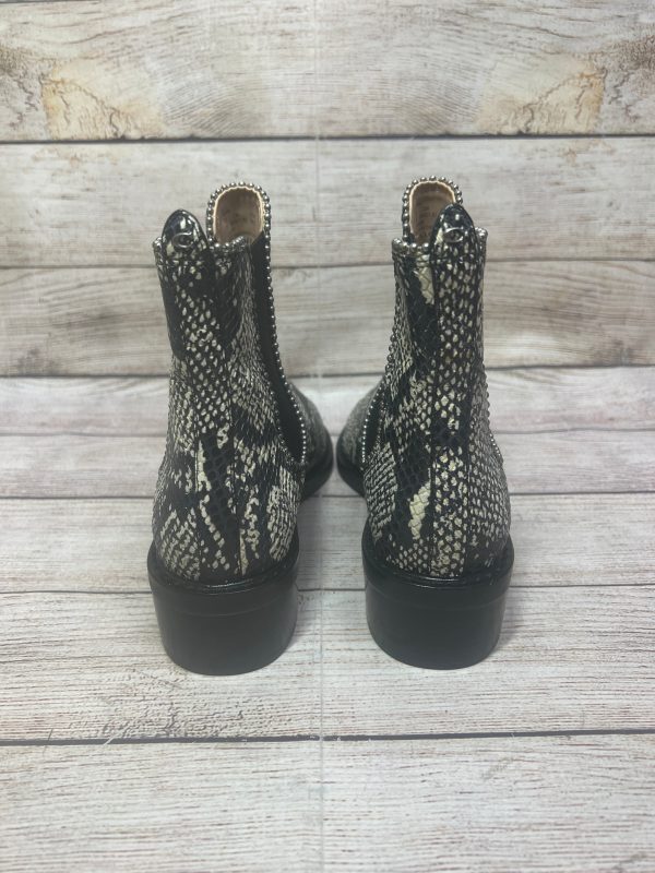 Boots Ankle Heels By Coach In Snakeskin Print, Size: 8 Cheap