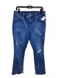 Jeans Straight By Express In Blue Denim, Size: 12 Sale