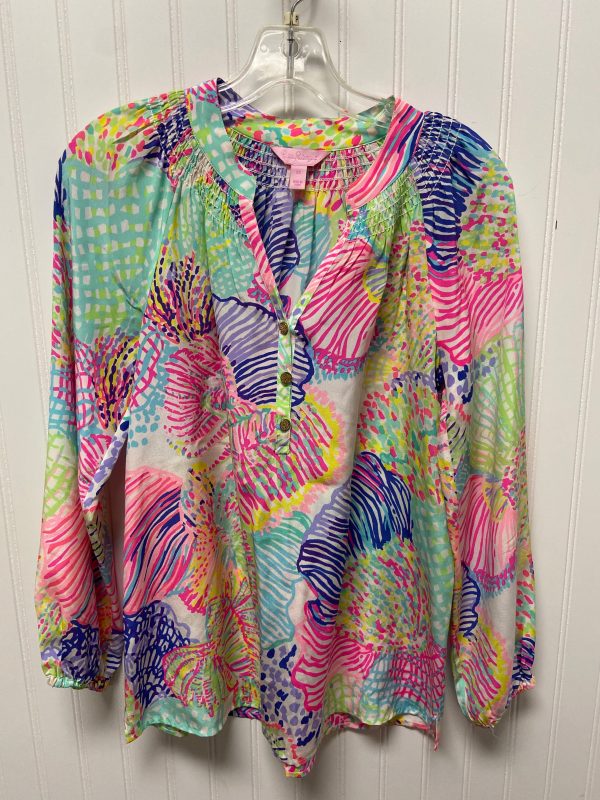 Top Long Sleeve Designer By Lilly Pulitzer In Multi-colored, Size: Xs Hot on Sale