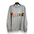 Holiday Sweatshirt Collar By Clothes Mentor In Grey, Size: Xl For Discount