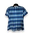 Top Short Sleeve Basic By Eddie Bauer In Checkered Pattern, Size: L Online now