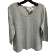 Top Long Sleeve Basic By Zenergy By Chicos In Grey, Size: M on Sale