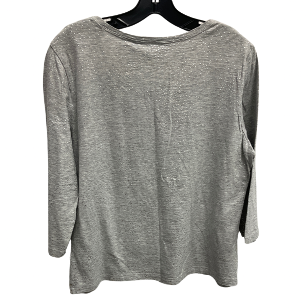 Top Long Sleeve Basic By Zenergy By Chicos In Grey, Size: M on Sale