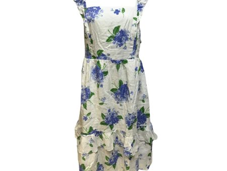 Carrie Ruffle Dress Casual Maxi By Draper James In Floral Print, Size: 2x For Sale