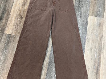 Pants Wide Leg By American Eagle In Tan, Size: 0 For Cheap