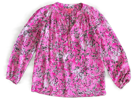 Top Long Sleeve Designer By Lilly Pulitzer In Pink, Size: Xs on Sale