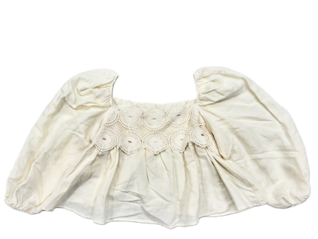 Top 3 4 Sleeve By Anthropologie In Cream, Size: M Online