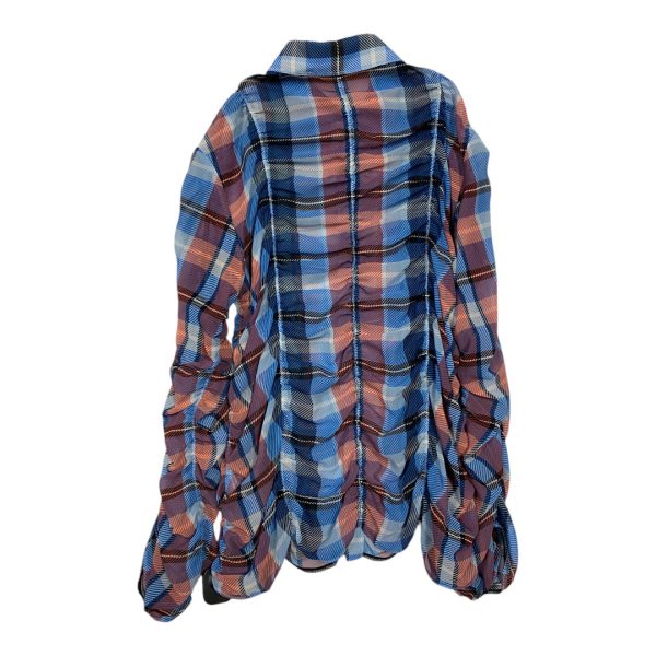 Top Long Sleeve Designer By OPENING CEREMONY In Plaid Pattern, Size: 6 For Sale