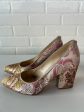 Shoes Heels Block By Nine West In Cream & Red, Size: 7.5 Hot on Sale