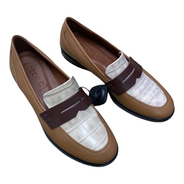 Shoes Flats By Ecco In Brown & Tan, Size: 8 For Discount