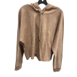 Sweatshirt Hoodie By Tahari By Arthur Levine In Tan, Size: Xl on Sale