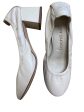 Cream Shoes Heels Block Tory Burch, Size 8 For Discount