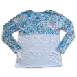 Top Long Sleeve Designer By Lilly Pulitzer In Blue & White, Size: Xs Online now