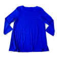 Top 3 4 Sleeve By Eileen Fisher In Blue, Size: Xl Hot on Sale