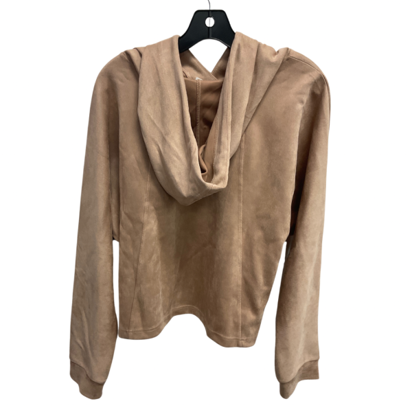 Sweatshirt Hoodie By Tahari By Arthur Levine In Tan, Size: Xl on Sale