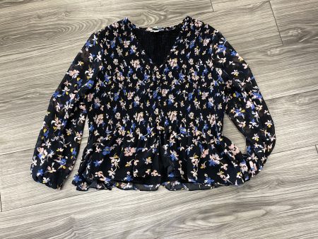 Blouse Long Sleeve By Bar Iii In Floral Print, Size: Xl For Cheap