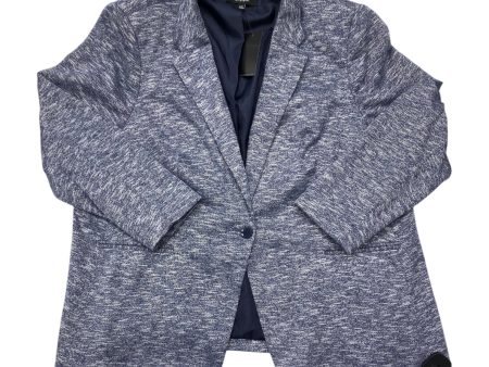 Blazer By Simply Be In Blue, Size: 3x For Cheap