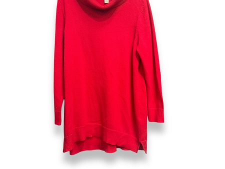 Sweater By Chicos In Red, Size: M Cheap