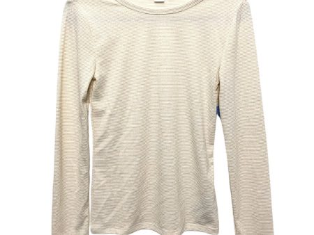 Top Long Sleeve Basic By Gap In Beige, Size: S Hot on Sale