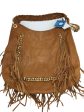 Michael Kors Saddle Fringed Leather Handbag Designer Cheap