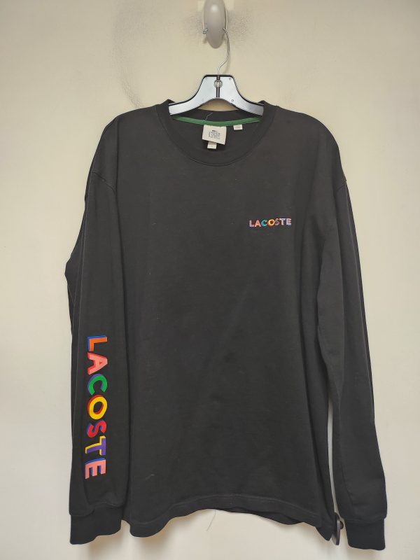 Top Long Sleeve Basic By Lacoste In Black, Size: Xl Online Hot Sale