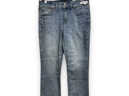 Jeans ARTIST® CROP By American Eagle In Blue Denim, Size: 10 on Sale