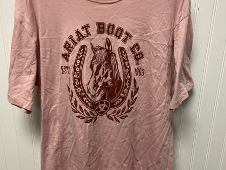 Top Short Sleeve Basic By Ariat In Pink, Size: Xl Online now