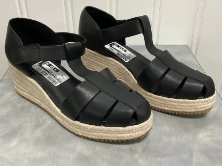 Shoes Heels Wedge By Eileen Fisher In Black, Size: 10 Online now