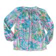 Top Long Sleeve Designer By Lilly Pulitzer In Blue & Pink, Size: Xs Fashion