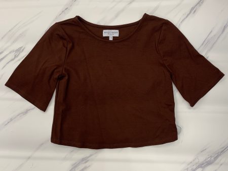 Top Short Sleeve By Cma In Brown, Size: Xs Discount