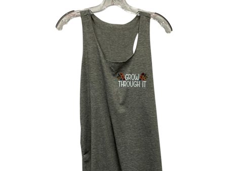 Athletic Tank Top  In Grey, Size:M Cheap