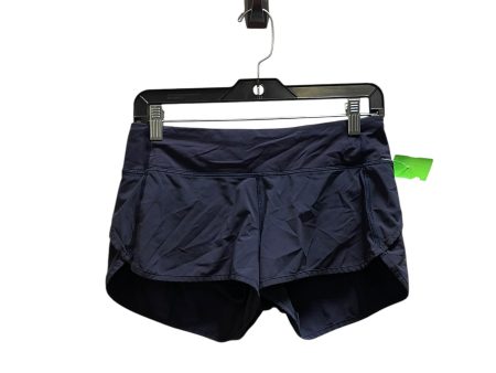 Athletic Shorts By Lululemon In Blue, Size: 4 Online now