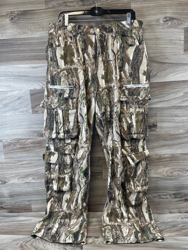 Pants Cargo & Utility By Fashion Nova In Camouflage Print, Size: 14 Online Sale