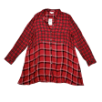 Tunic Long Sleeve By J. Jill In Black & Red, Size: M Online Hot Sale