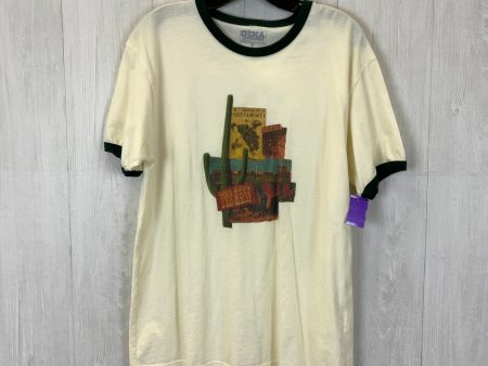 Top Short Sleeve By Clothes Mentor In Cream & Green, Size: L Hot on Sale