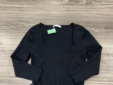 Top Long Sleeve By Zara In Black, Size: L on Sale