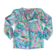 Top Long Sleeve Designer By Lilly Pulitzer In Blue & Pink, Size: Xs Fashion