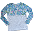 Top Long Sleeve Designer By Lilly Pulitzer In Blue & White, Size: Xs Online now