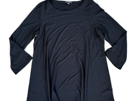 Top 3 4 Sleeve By Eileen Fisher In Black, Size: Xl For Cheap