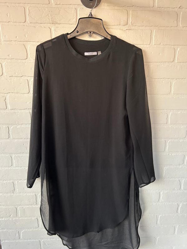 Tunic Long Sleeve By Dex In Black, Size: S Online Sale