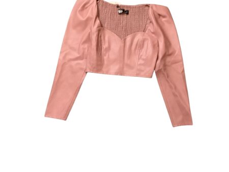 Top Long Sleeve Basic By Zara In Mauve, Size: M Online Sale