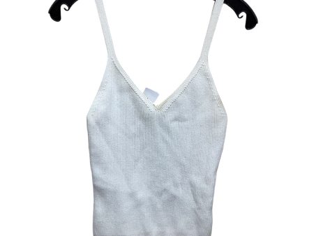 Top Sleeveless By Abercrombie And Fitch In Ivory, Size: L For Sale