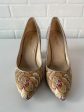 Shoes Heels Block By Nine West In Cream & Red, Size: 7.5 Hot on Sale